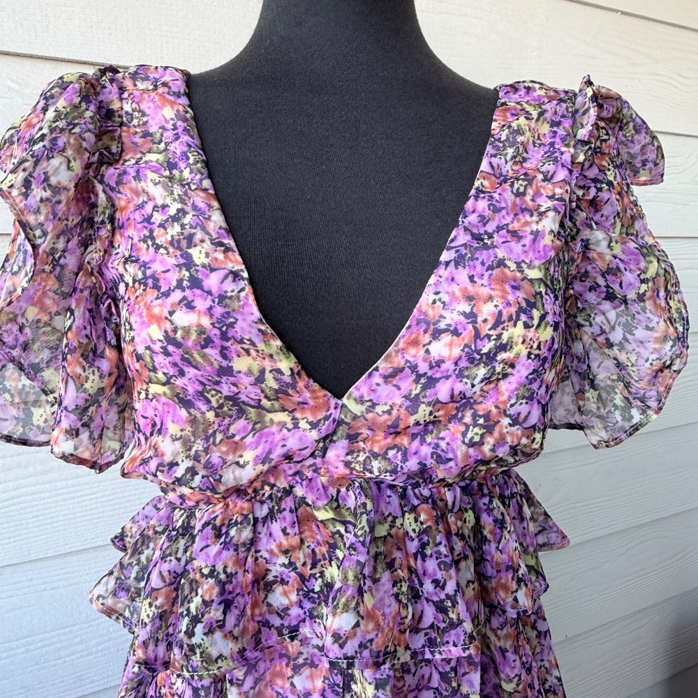 Hudson Gray Summer‎ Mini Dress | Size S | Purple | Casual Lightweight Dress - Picture 4 of 8